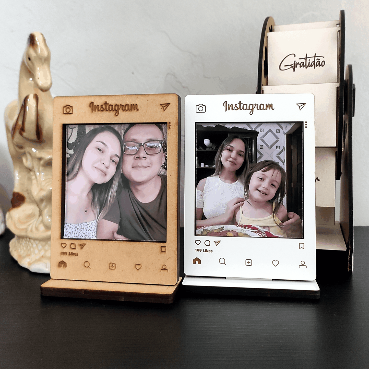 Porta Retrato em MDF, Postagem do Instagram