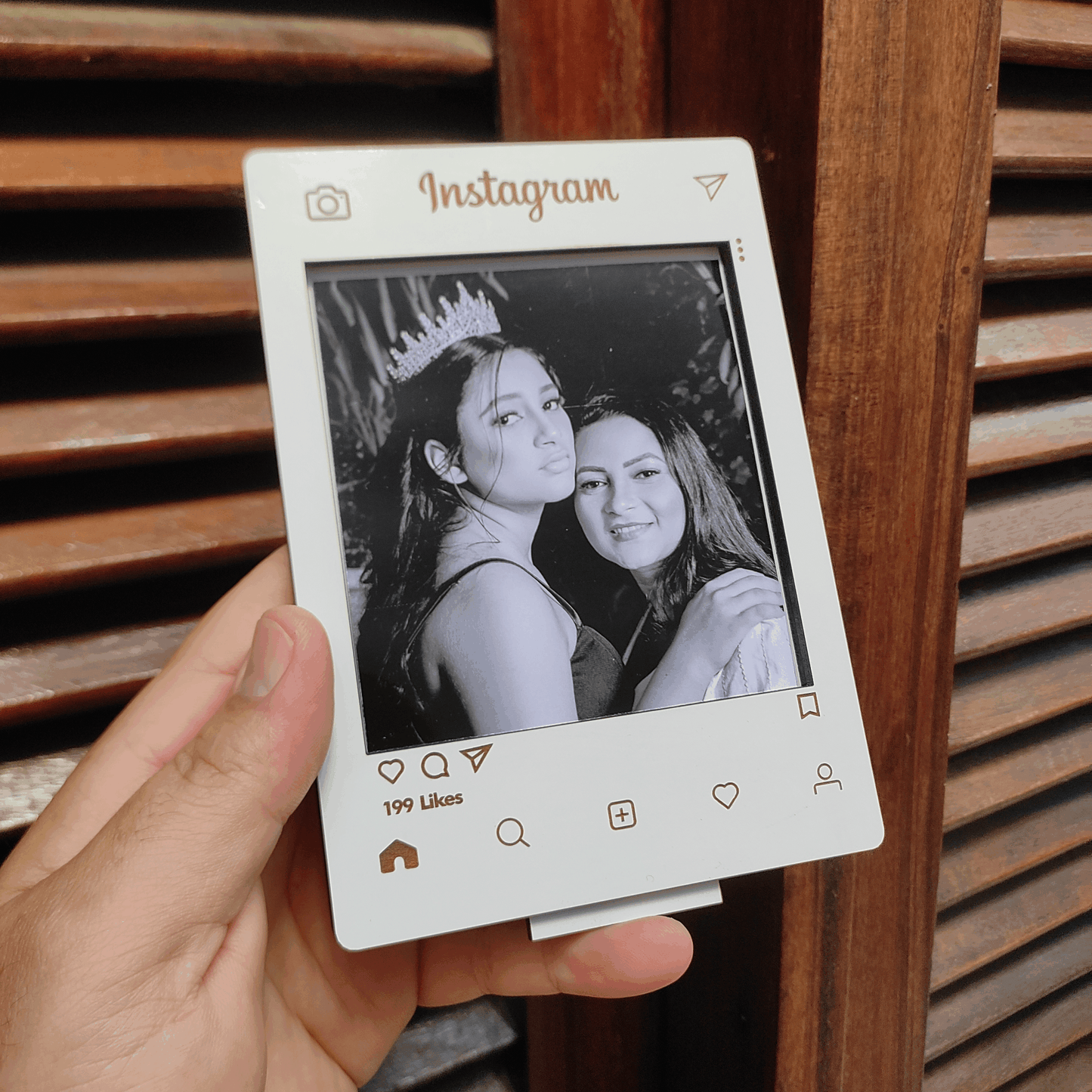 Porta Retrato em MDF, Postagem do Instagram