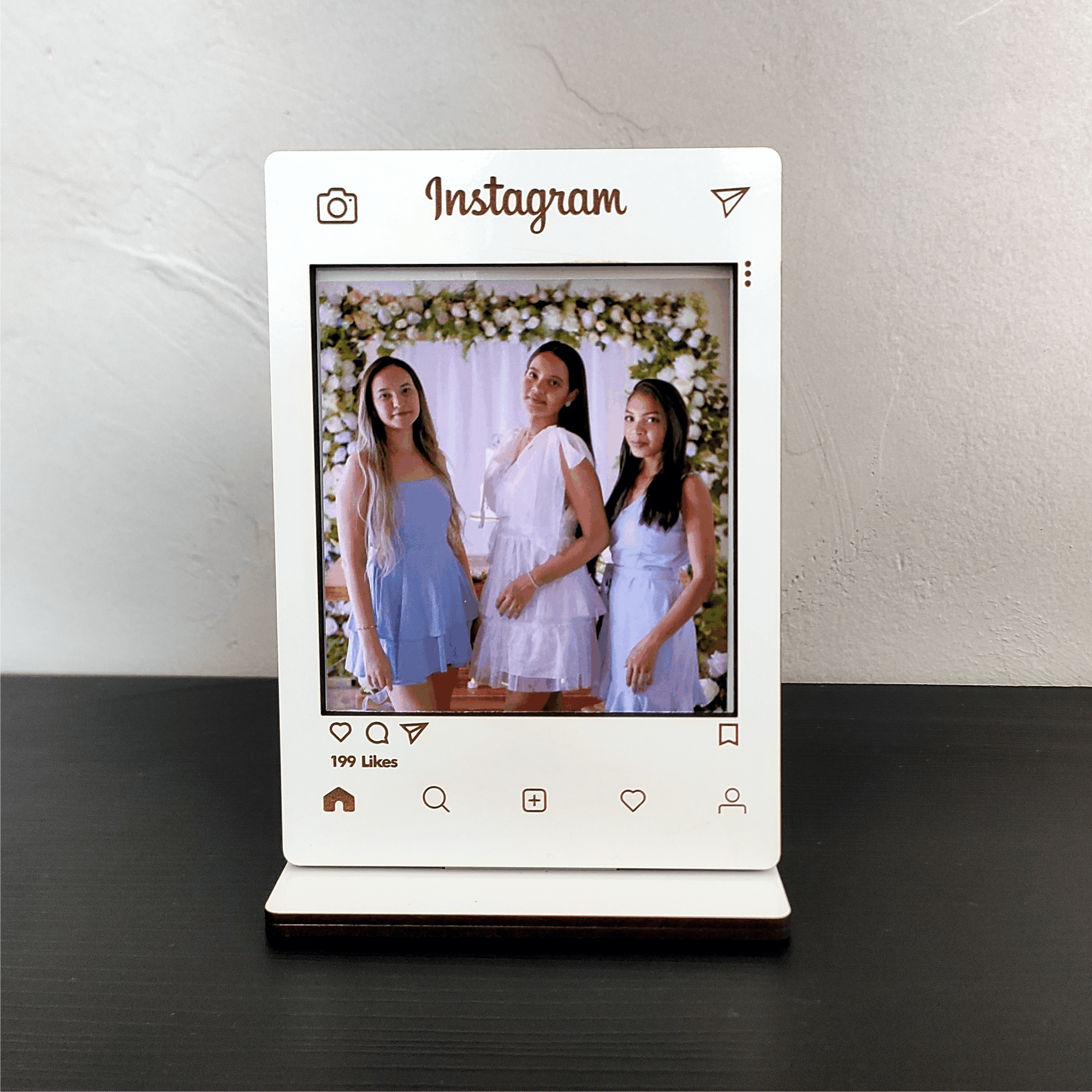 Porta Retrato em MDF, Postagem do Instagram