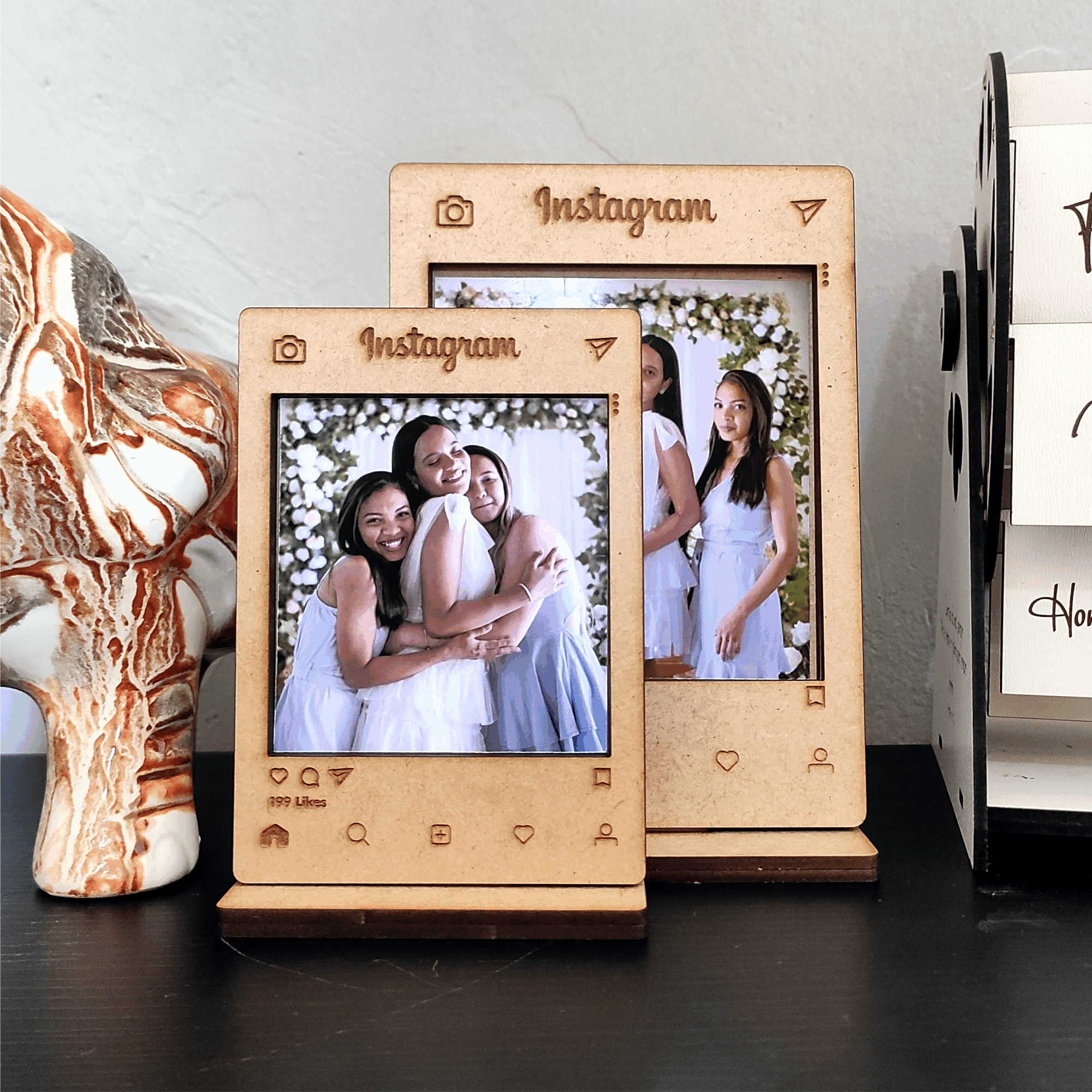 Porta Retrato em MDF, Postagem do Instagram