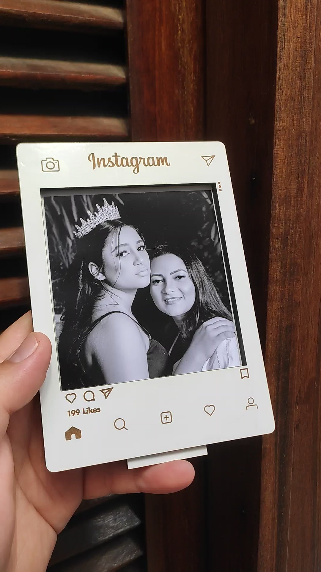 Porta Retrato em MDF, Postagem do Instagram